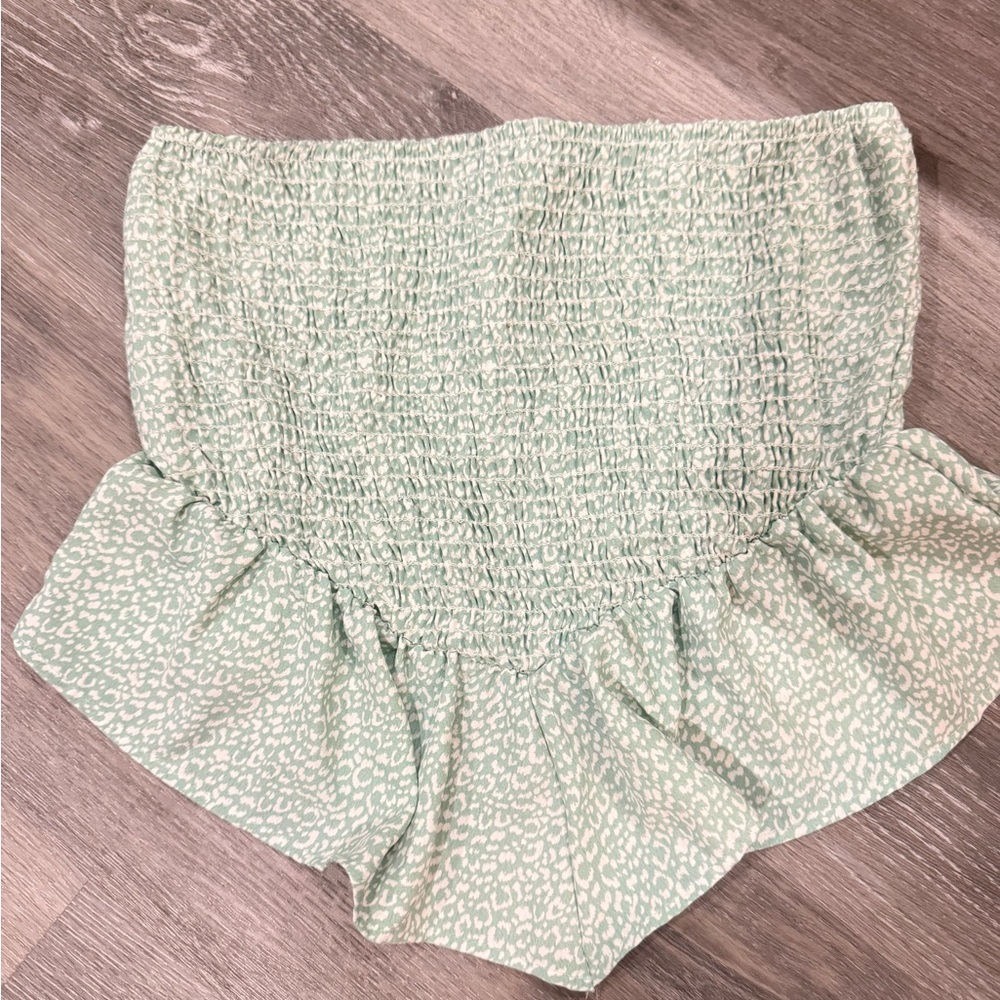 Mint Green Women's Ruffle top